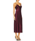 Taylor V-Neck Bias Cut Silk Dress - Bordeaux
